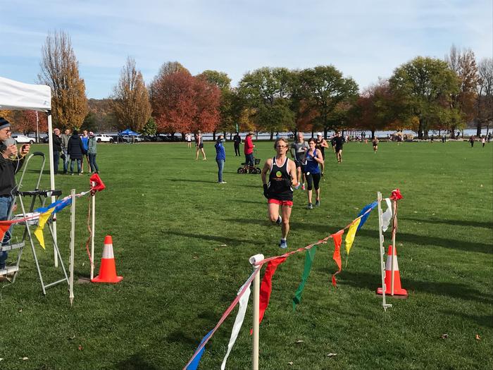 High Noon runner Jean-Luc Jannink at the finish High Noon runner Jean-Luc Jannink at the finish