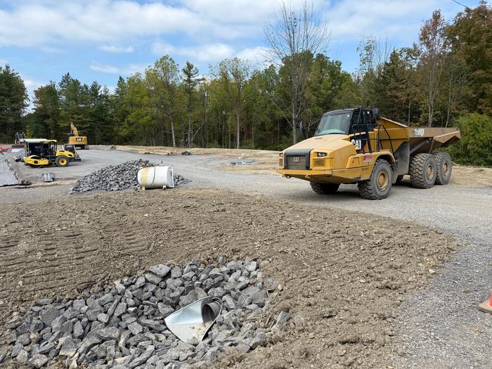 An effective way to block a driveway An effective way to block a driveway