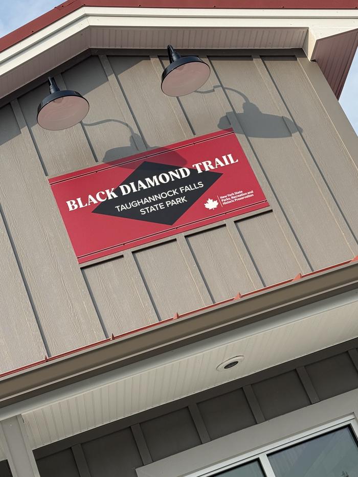 Black Diamond sign on the building Black Diamond sign on the building