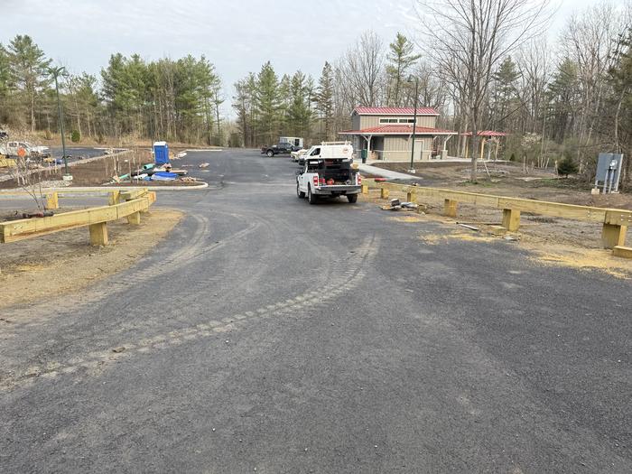 Building and parking lot progress Building and parking lot progress