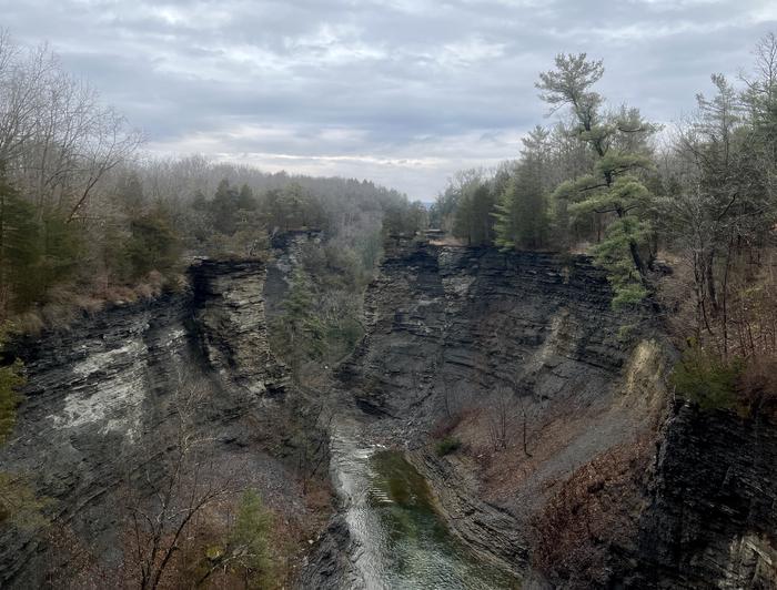 From the bridge at the top of Taughannock From the bridge at the top of Taughannock